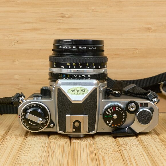 Nikon FE SLR 35mm Film Camera, Nikkor 50m 1:1.8 Lens, Nikon MD-12 Motor Drive - Picture 6 of 13